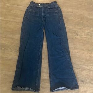 Frame Denim Deep Indigo Flare Jeans